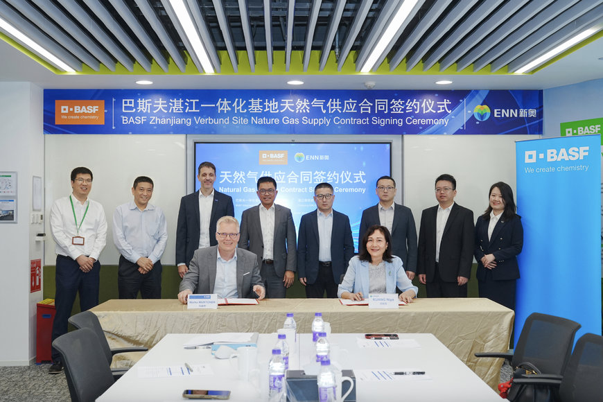 BASF SIGNED A 15-YEAR CONTRACT WITH ENN TO PURCHASE NATURAL GAS FOR ITS ZHANJIANG VERBUND SITE